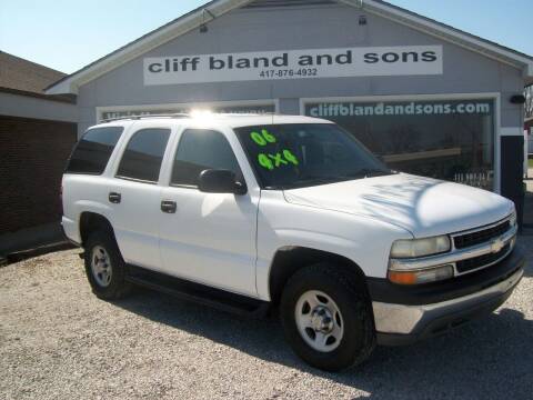2006 Chevrolet Tahoe for sale at Cliff Bland & Sons Used Cars in El Dorado Springs MO