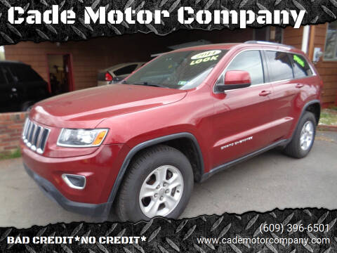 2014 Jeep Grand Cherokee for sale at Cade Motor Company in Lawrence Township NJ