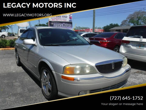 2002 Lincoln LS for sale at LEGACY MOTORS INC in New Port Richey FL