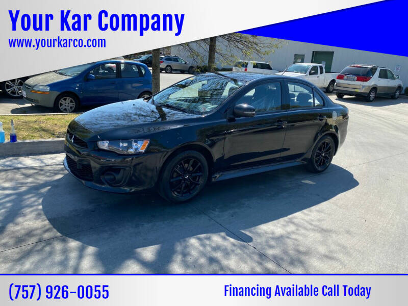 2017 Mitsubishi Lancer for sale at Your Kar Company in Norfolk VA