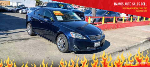 2012 Lexus IS 250 for sale at Ramos Auto Sales BELL in Bell CA