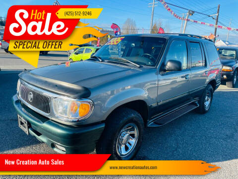 1999 Mercury Mountaineer for sale at New Creation Auto Sales in Everett WA