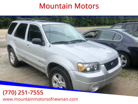 2007 Ford Escape Hybrid for sale at Mountain Motors in Newnan GA