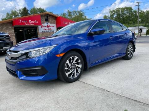 2018 Honda Civic for sale at Twin Rocks Auto Sales LLC in Uniontown PA