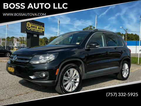 2012 Volkswagen Tiguan for sale at BOSS AUTO LLC in Norfolk VA