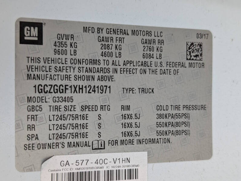 2017 Chevrolet Express 3500