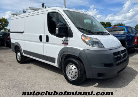 2017 RAM ProMaster for sale at AUTO CLUB OF MIAMI, INC in Miami FL