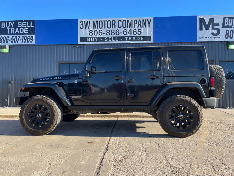 2014 Jeep Wrangler Unlimited for sale at 3W Motor Company in Fritch TX