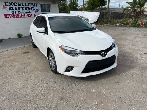 2016 Toyota Corolla for sale at Excellent Autos of Orlando in Orlando FL