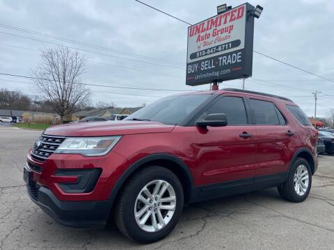 2017 Ford Explorer for sale at Unlimited Auto Group in West Chester OH