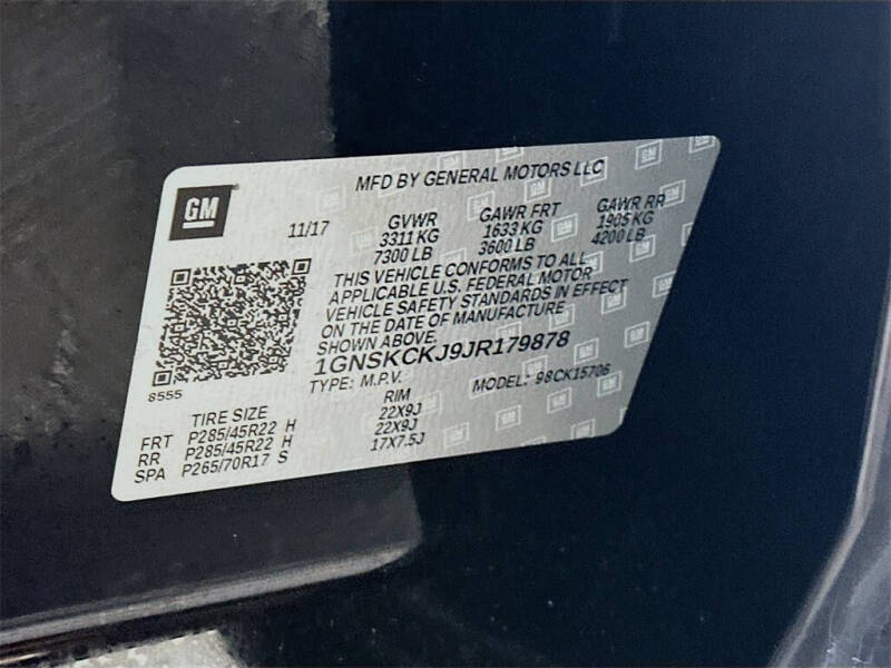 2018 Chevrolet Tahoe Premier