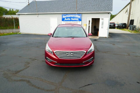 2015 Hyundai Sonata for sale at SCHERERVILLE AUTO SALES in Schererville IN