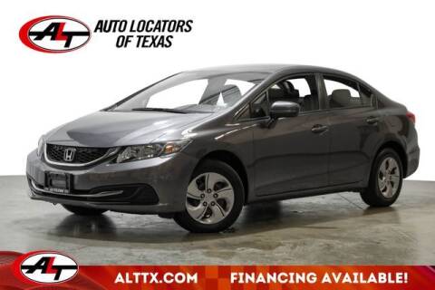 2015 Honda Civic for sale at AUTO LOCATORS OF TEXAS in Plano TX