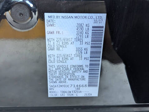 2018 Nissan Rogue SV