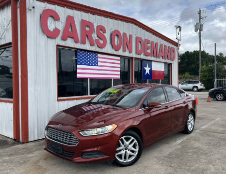 2014 Ford Fusion for sale at Cars On Demand 3 in Pasadena TX