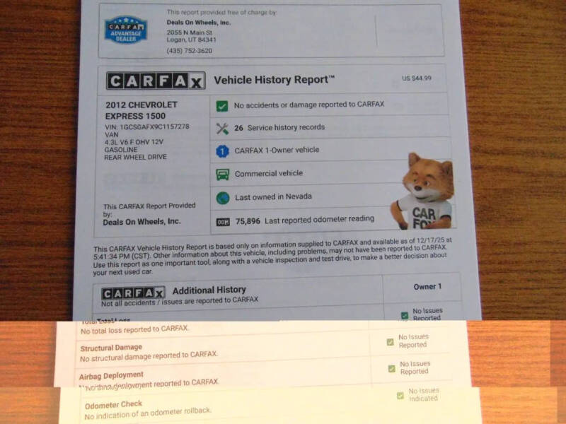 2012 Chevrolet Express 1500