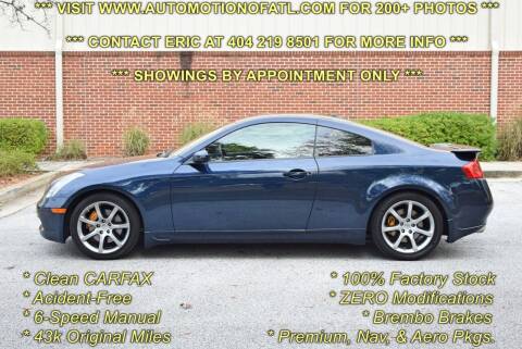 2004 Infiniti G35 for sale at Automotion Of Atlanta in Conyers GA