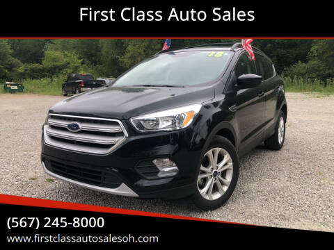 2018 Ford Escape for sale at First Class Auto Sales MI in Erie MI