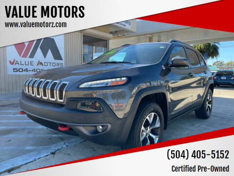 2016 Jeep Cherokee for sale at VALUE MOTORS in Kenner LA