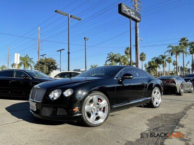 2012 Bentley Continental for sale at BLACK LABEL AUTO FIRM in Riverside CA