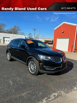 2016 Lincoln MKX for sale at Randy Bland Used Cars in Nevada MO
