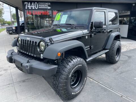 2016 Jeep Wrangler for sale at AD CarPros, Inc. in Whittier CA