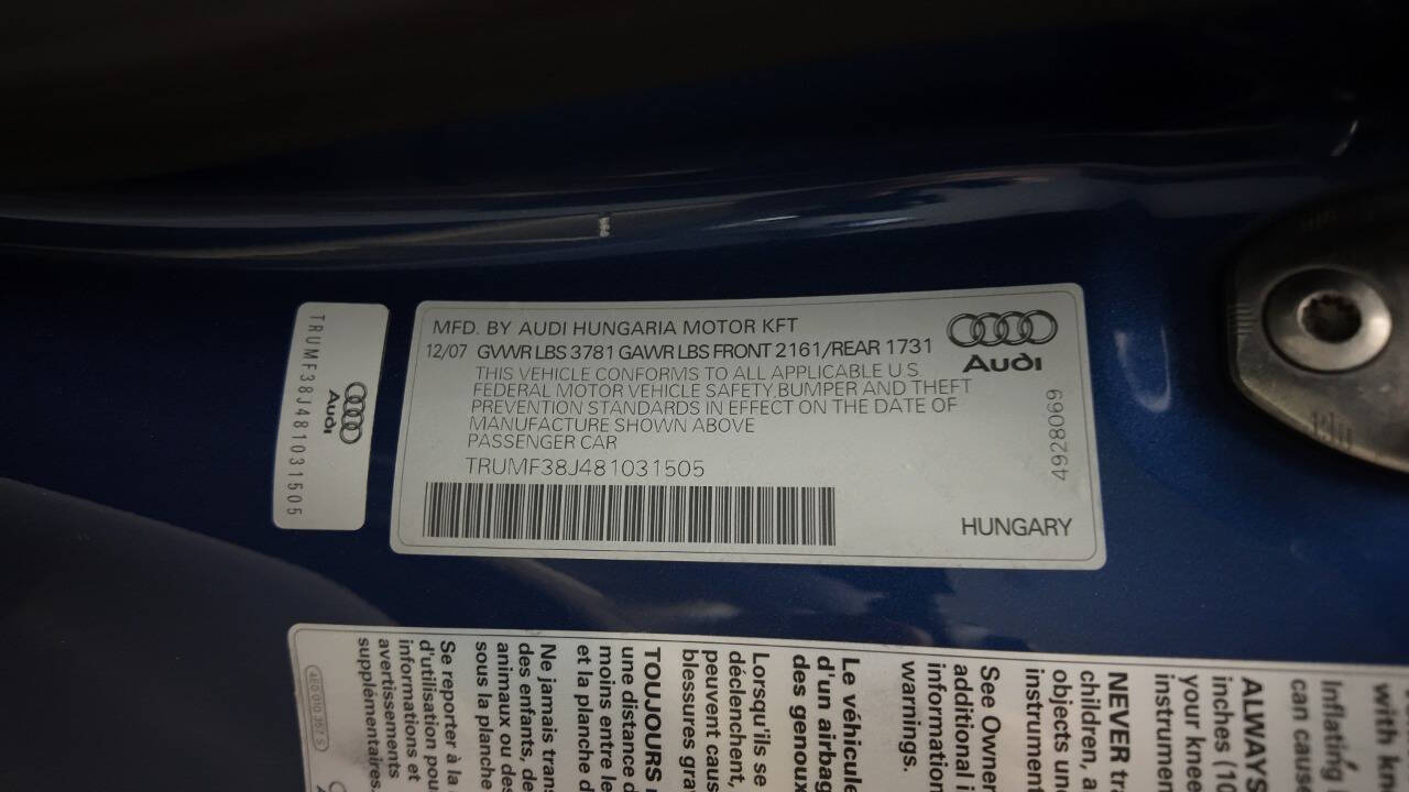 2008 Audi TT 42
