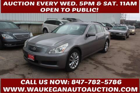 2007 Infiniti G35 for sale at Waukegan Auto Auction in Waukegan IL
