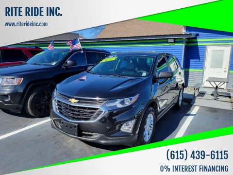 2020 Chevrolet Equinox for sale at RITE RIDE INC. in Murfreesboro TN