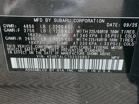 2025 Subaru Outback Onyx Edition