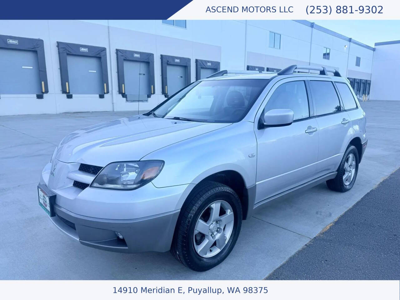 Silver 2003 Mitsubishi Outlander XLS AWD XLS 4dr SUV 1