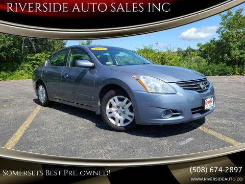 2010 Nissan Altima for sale at RIVERSIDE AUTO SALES INC in Somerset MA