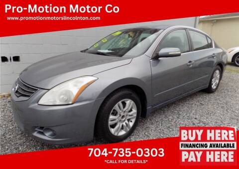 2010 Nissan Altima for sale at Pro-Motion Motor Co in Lincolnton NC
