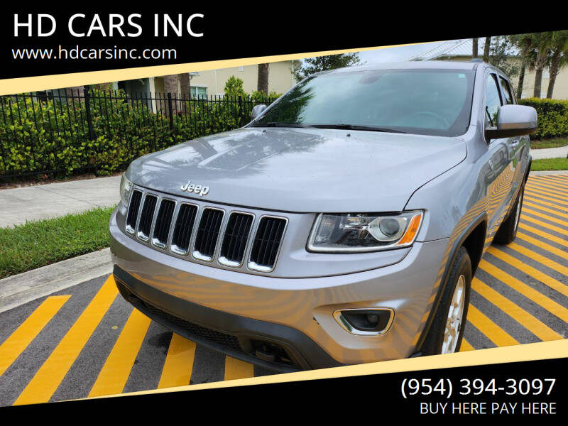 2014 Jeep Grand Cherokee for sale at HD CARS INC in Hollywood FL