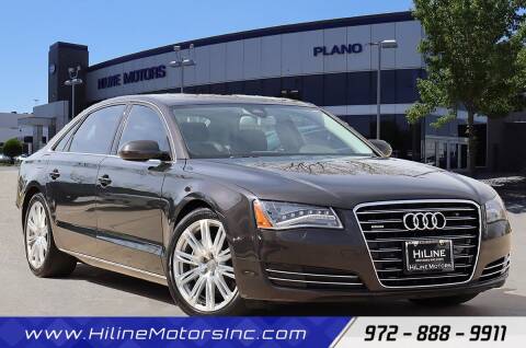 2014 Audi A8 L for sale at HILINE MOTORS in Plano TX