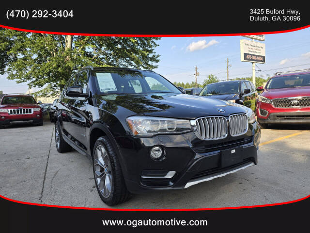 2015 BMW X3 for sale at OG Automotive, LLC. in Duluth, GA