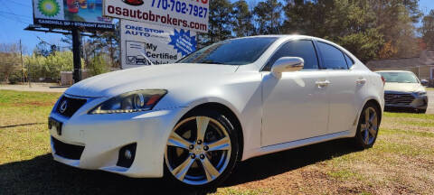 2011 Lexus IS 250 for sale at One Stop Auto LLC in Carrollton GA