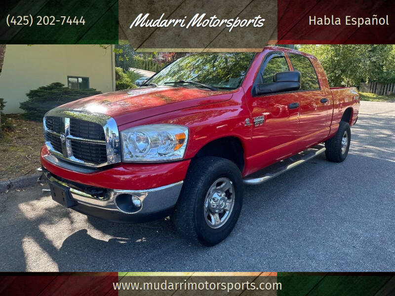 Used 2009 Dodge Ram 2500 Pickup SXT with VIN 3D7KS29L69G551737 for sale in Kirkland, WA