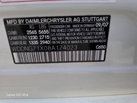 2008 Mercedes-Benz S-Class S 550