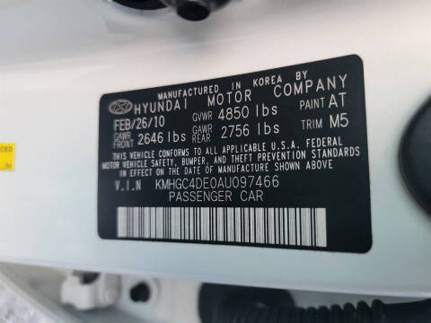 2010 Hyundai Genesis 3.8L V6