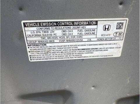 2022 Honda Accord Hybrid Sport