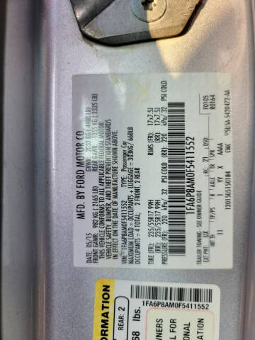 2015 Ford Mustang V6