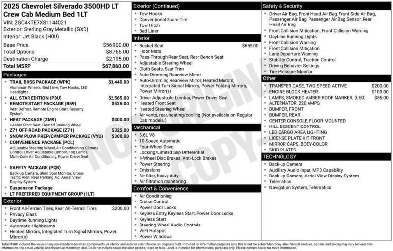 2025 Chevrolet Silverado 3500HD