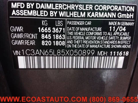 2005 Chrysler Crossfire Limited