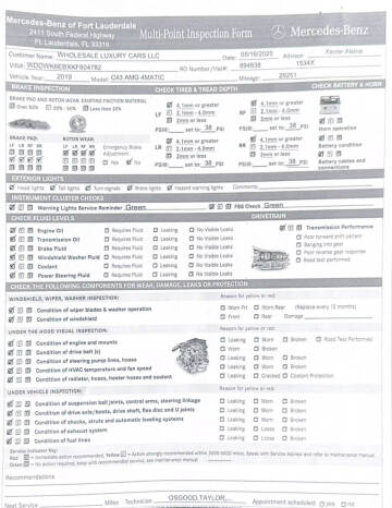 2019 Mercedes-Benz C-Class AMG C 43