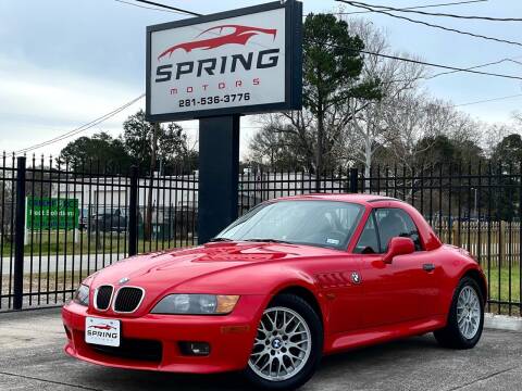 1999 BMW Z3 for sale at Spring Motors in Spring TX