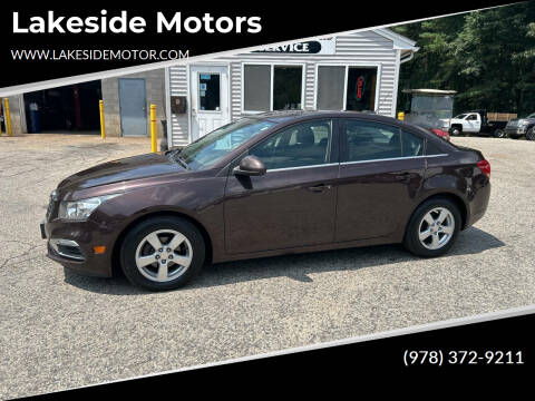 2015 Chevrolet Cruze for sale at Lakeside Motors in Haverhill MA