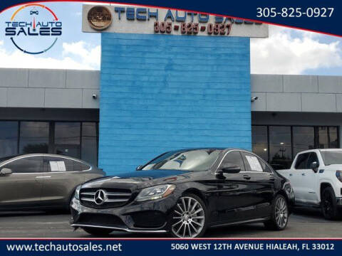 2017 Mercedes-Benz C-Class for sale at Tech Auto Sales in Hialeah FL
