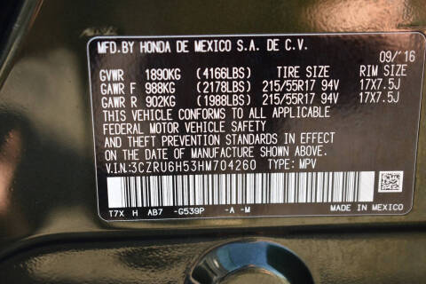 2017 Honda HR-V EX