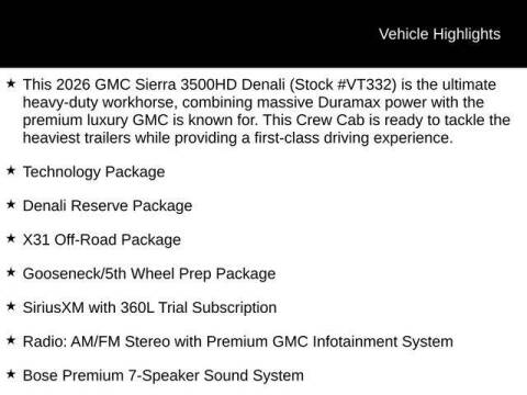 2026 GMC Sierra 3500HD